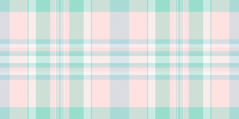 Pastel pink and mint green plaid pattern.  Perfect for textile design,  wallpaper, packaging, or website backgrounds. This soft, seamless texture evokes feelings of serenity and femininity.