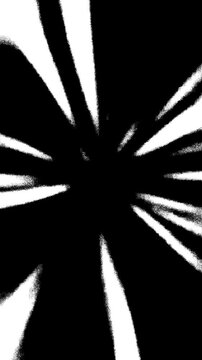 vertical black and white fast speed lines motion graphics effect, white rays border 2d animated pixels anime style, reel background lines manga corners overlay adjustment layer