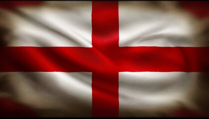 Fototapeta premium Geometric England national flag