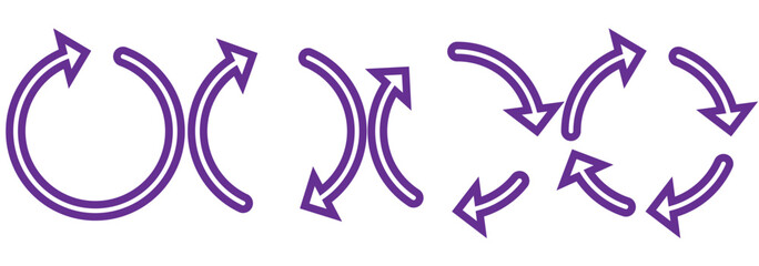 circle arrow icon isolated on white background  eps 10