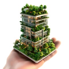 Sustainable high rise building model