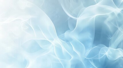 Obraz premium white and light blue medical abstract gradient background with molecules web banner