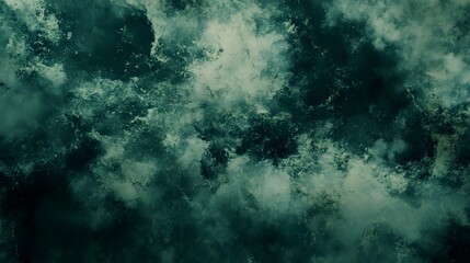 Obraz premium Dark Teal Abstract Grunge Texture Background, Deep Ocean, Cosmic Nebula