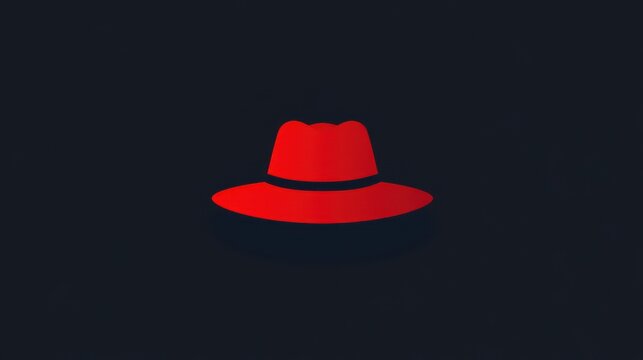 Red Hat Fedora Linux Distro Minimalist Logo