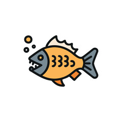 fish on a white background