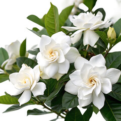 Obraz premium white orchid flower isolated on transparent background