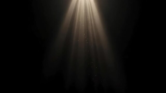 Dramatic Light Rays Background Golden Dust Particles Shimmering Illumination Cinematic Effect
