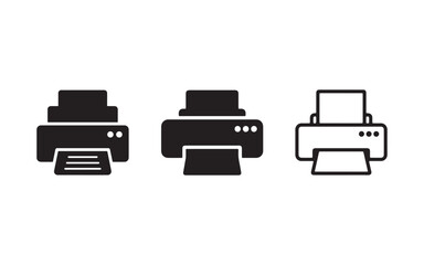 printer icon vector illustration