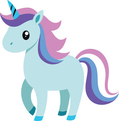 Fototapeta premium unicorn icon vector illustration 