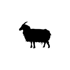 Sheep silhouette icon vector