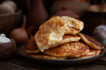 Homemade traditional Irish Boxty potato pancakes