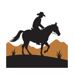 Horse Riding Across Desert Sand