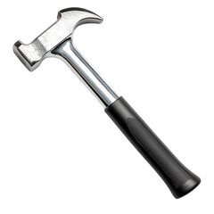 Isolated claw hammer tool equipment for carpentry and construction on transparent background
