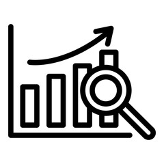 Analysis Vector Line Icon Design