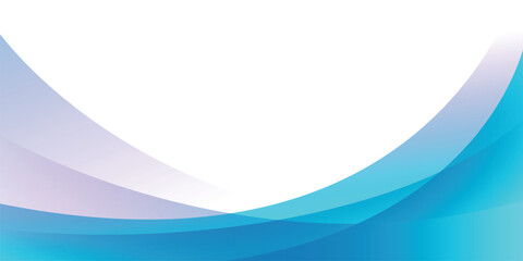 Blue and White Curved Wave Abstract Background with Smooth Layered Gradient Design for Professional Presentation Templates and Corporate Graphics