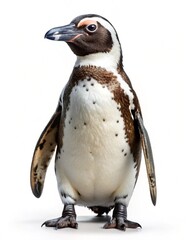 Fototapeta premium african penguin isolated on white background