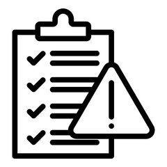 Risk Vector Line icon Design