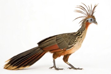 Fototapeta premium hoatzin isolated on white background