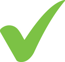 Green check mark icon, approval and confirmation, checkmark









