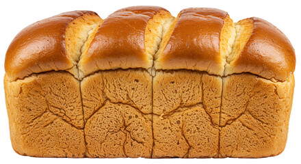 Freshly Baked Golden Bread Isolated on Transparent Background