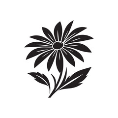 Black-eyed Susan Flower Silhouette – Bold Minimalist Vector for Laser Cutting and Craft

