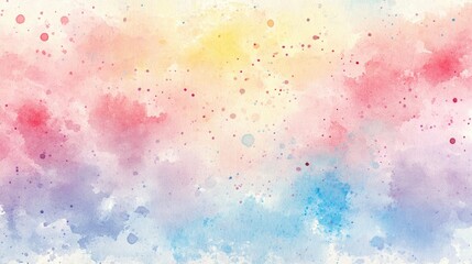 Fototapeta premium Abstract Watercolor Painting Texture, Pink, Purple, Yellow, and Blue Colors
