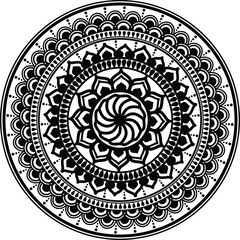 Mandala Coloring Design For Adults