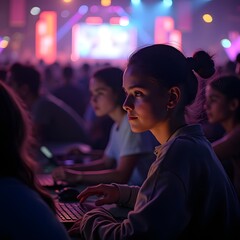 Infinite Inspiration: Teenage Coders at a Vibrant Festival