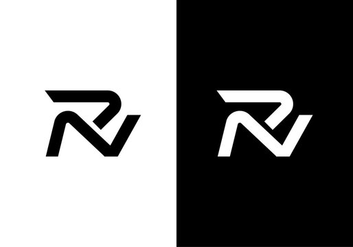 RN, NR monogram logo icon