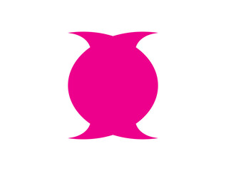 Stylized pink flower vase vector design. Pink colorful vase, pot vector icon design eps 10.