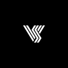 abstract combination of v and s letters logo