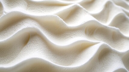 Obraz premium Smooth and Creamy Texture of Fresh Whipped Cream Topping