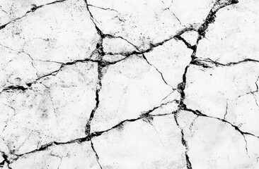 Cracked surface texture.  Detailed close-up of extensive fissures