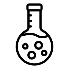 Flask Vector Line Icon Design