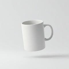 white cup on white background
