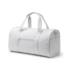 White mock sports bag isolated on white