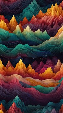abstract colorful background, Geometric patterns, fluid designs, dream-like environments.