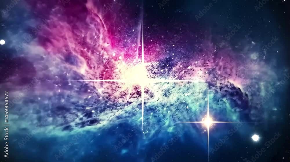 Canvas Prints stunning galaxy nebula with colorful stars twinkling in the vastness of space, galaxy nebula backgro
