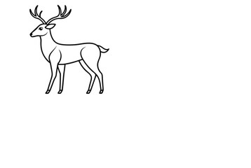 animals-outline-vector--deer-line-art-illustration.eps