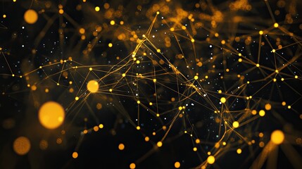 Abstract network of interconnected points and lines (3)