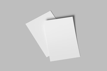 a4 flyer blank mockup modern