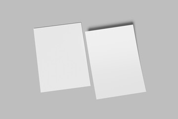 a4 flyer blank mockup modern