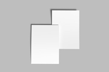 a4 flyer blank mockup modern