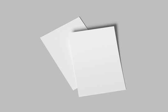 a4 flyer blank mockup modern