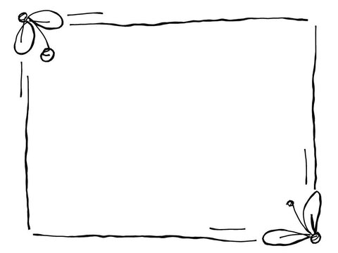 Looping Scribble Border Frame Design
