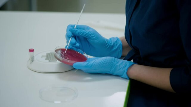 In a laboratory environment, we are analyzing the growth of bacteria on agar plates by using standard techniques