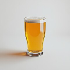 Light amber beer in a tulip glass