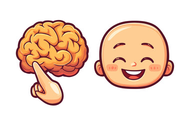 Human hands change their attitude from negative to positive, as depicted in modern flat-style illustrations