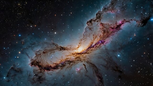 Galaxies, nebulas, starry skies.