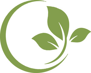 environmental logo design,lights and leaves,sustainability,electronics,nature,energy,logo design vector,symbol,icon,idea,creative.